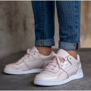 Reebok Women's LO Plus Iridescent Pink Sneakers